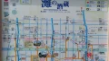 魚崎駅近辺にある灘の酒蔵の地図の看板を写した画像